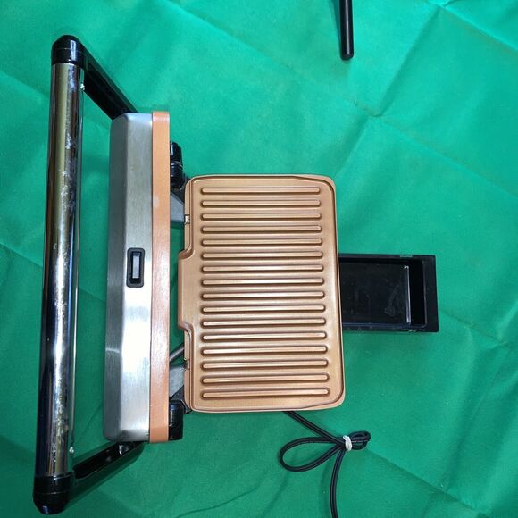 Bialetti Panini Grill Ceramic Copper EUC - Picture 6 of 8